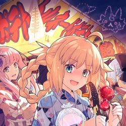 This is a pixiv picture whose title is キャストリアの夏祭り.
