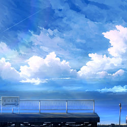 This is a pixiv picture whose title is 旅路.