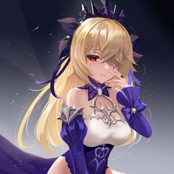 This is a pixiv picture whose title is フィッシュル Fischl.
