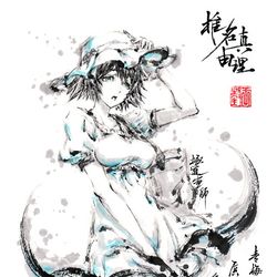 This is a pixiv picture whose title is 【極道畫師】椎名真由理-貳.