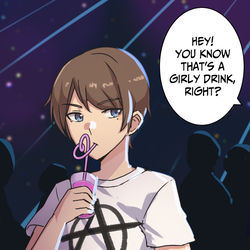 This is a pixiv picture whose title is That's a Girly Drink.