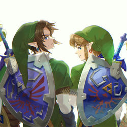 This is a pixiv picture whose title is HEROES ゼルダの伝説.