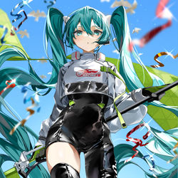 This is a pixiv picture whose title is レーシングミク2022.