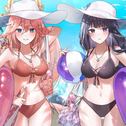 This is a pixiv picture whose title is 稲妻つよつよサマー.