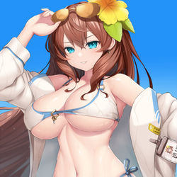 This is a pixiv picture whose title is 海辺の科学者ソヒ.