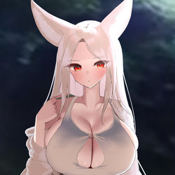 This is a pixiv picture whose title is キツネ娘.