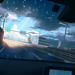 This is a pixiv picture whose title is 梅雨明け.