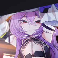 This is a pixiv picture whose title is 紫水キキ.