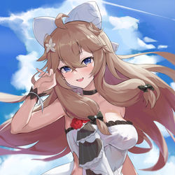 This is a pixiv picture whose title is commission.