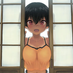 This is a pixiv picture whose title is ガキ巨乳③.