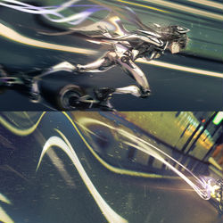 This is a pixiv picture whose title is 深夜4時　環状線にて.