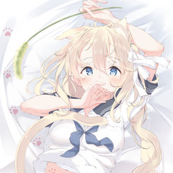 This is a pixiv picture whose title is ねこねこおなか.