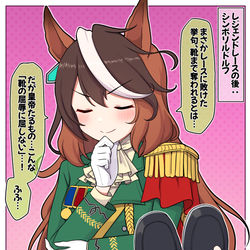 This is a pixiv picture whose title is レジェンドレースの後：シンボリルドル.