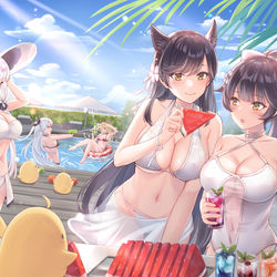 This is a pixiv picture whose title is プールパーティ.