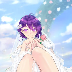 This is a pixiv picture whose title is 三汐 花嫁.