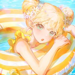 This is a pixiv picture whose title is 夏.