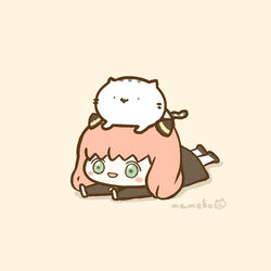 This is a pixiv picture whose title is アーニャとねこ.