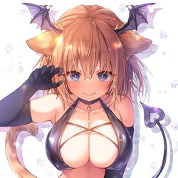 This is a pixiv picture whose title is サキュバスニヤちゃん.