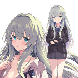 This is a pixiv picture whose title is うちの子制服.