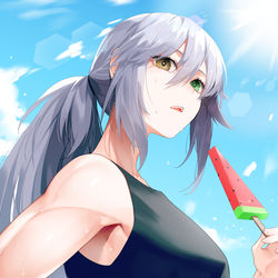 This is a pixiv picture whose title is 夏.