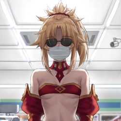 This is a pixiv picture whose title is あやしいモードレッド.