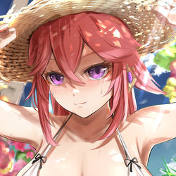 This is a pixiv picture whose title is サマー 八重神子.
