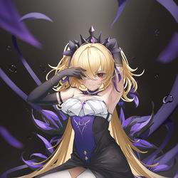This is a pixiv picture whose title is 【原神】03百图——Fischl/菲谢尔皇女.
