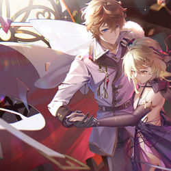 This is a pixiv picture whose title is 深淵の舞.