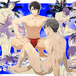 This is a pixiv picture whose title is skeb.