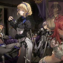 This is a pixiv picture whose title is 灰狼の学級.