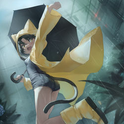 This is a pixiv picture whose title is 黒菜ちゃん.