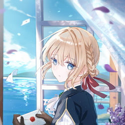 This is a pixiv picture whose title is Violet Snow.