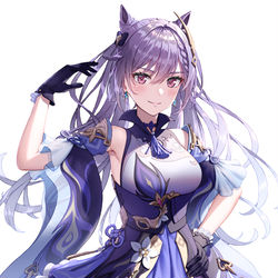 This is a pixiv picture whose title is 刻晴.