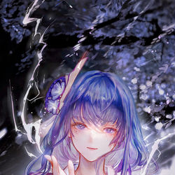 This is a pixiv picture whose title is 雷神.