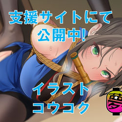 This is a pixiv picture whose title is おまけイラスト2 写真集「巫女くノ一の戦い」.