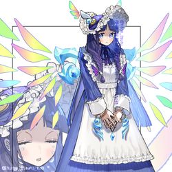 This is a pixiv picture whose title is 【メイド週間】宣告者の神巫.