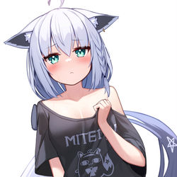 This is a pixiv picture whose title is 暑い....