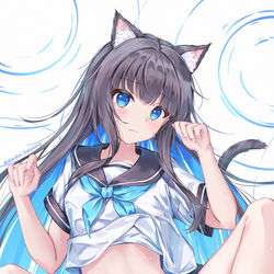 This is a pixiv picture whose title is にゃ///.