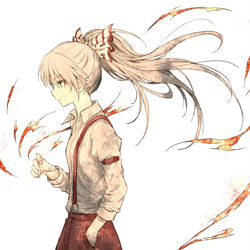 This is a pixiv picture whose title is 藤原妹紅.