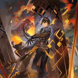 This is a pixiv picture whose title is １から鍾離.