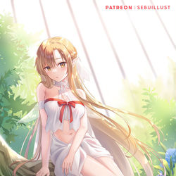 This is a pixiv picture whose title is 籠中の姫(アスナ).