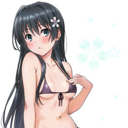 This is a pixiv picture whose title is 佐天さん水着.