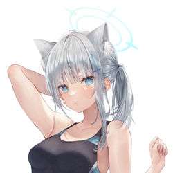 This is a pixiv picture whose title is 水着シロコ.