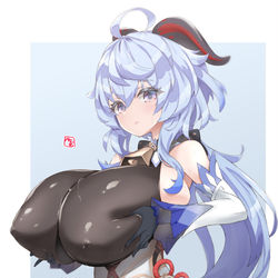 This is a pixiv picture whose title is 甘雨.