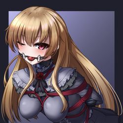 This is a pixiv picture whose title is うちの子 ゴスロリ緊縛ラバースーツ.