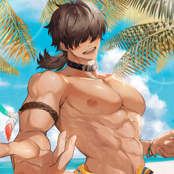This is a pixiv picture whose title is 夏と憧れ.