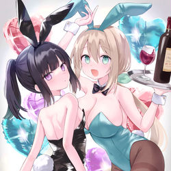 This is a pixiv picture whose title is ダブルバニー.