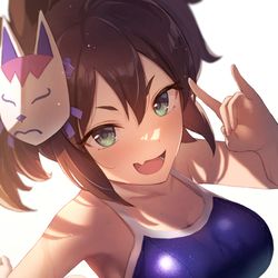 This is a pixiv picture whose title is イナリワン.