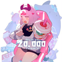 This is a pixiv picture whose title is 2万人めうしおじさん.