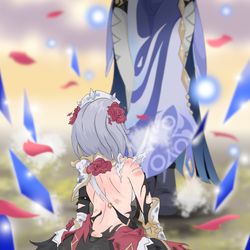 This is a pixiv picture whose title is メイデンに負けノエル.